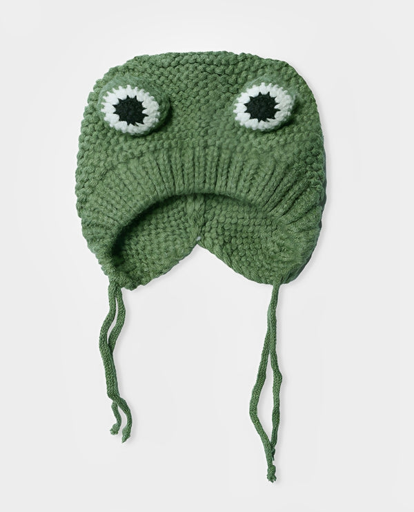 Winter Thick Warm Plush Baby Hat Cute Frog Eyes